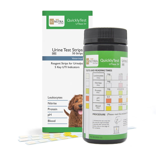 Schnelltest mit Veterinär-Urinteststreifen für Katzen und Hunde