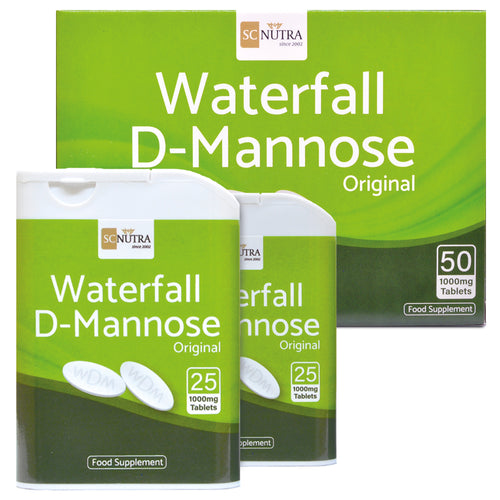 Tabletas Waterfall D-Manosa 1000 mg