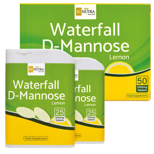 Tabletas masticables Waterfall D-Manosa Limón
